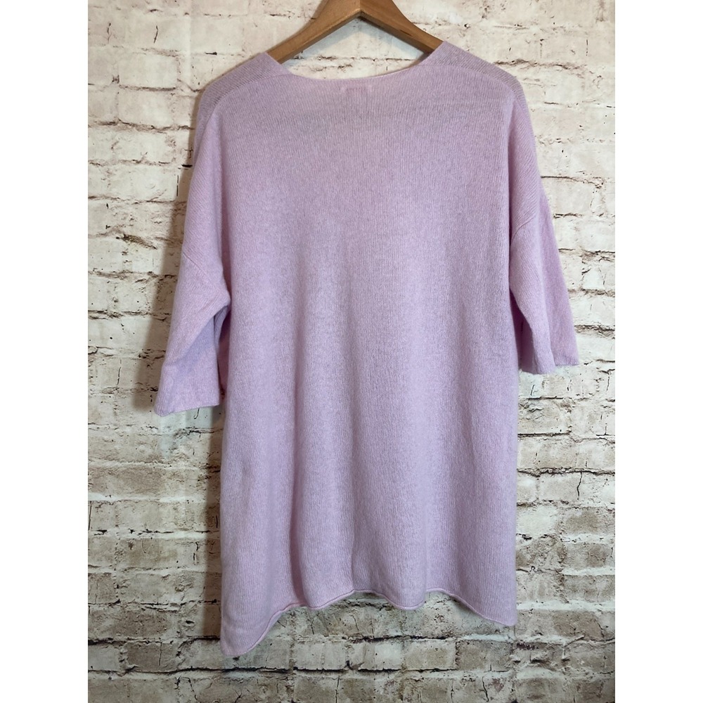 Demylee NY Cashmere Sweater Women XS Oversized Lilac Purple Soft Girl Boxy Tunic - Picture 12 of 14